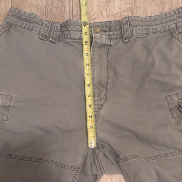 Ralph Lauren Mens 38 Green-Gray Cargo Shorts Vintage Nonstretch - Picture 6 of 11